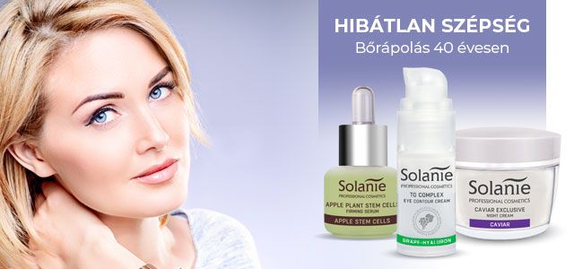 Professzionális bőrápolás: Solanie termékek minden korosztálynak -  -  - nappali krém, professzionális bőrápolás, professzionális kozmetikum, solanie termékek, szemkörnyékápolás, 