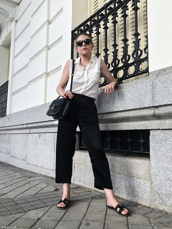 Stílusiskola: így lehetsz csinos nyáron ujjatlan ingekben -  -  - divat, nyár, outfit, stílus, ujjatlan blúz, ujjatlan ing, 