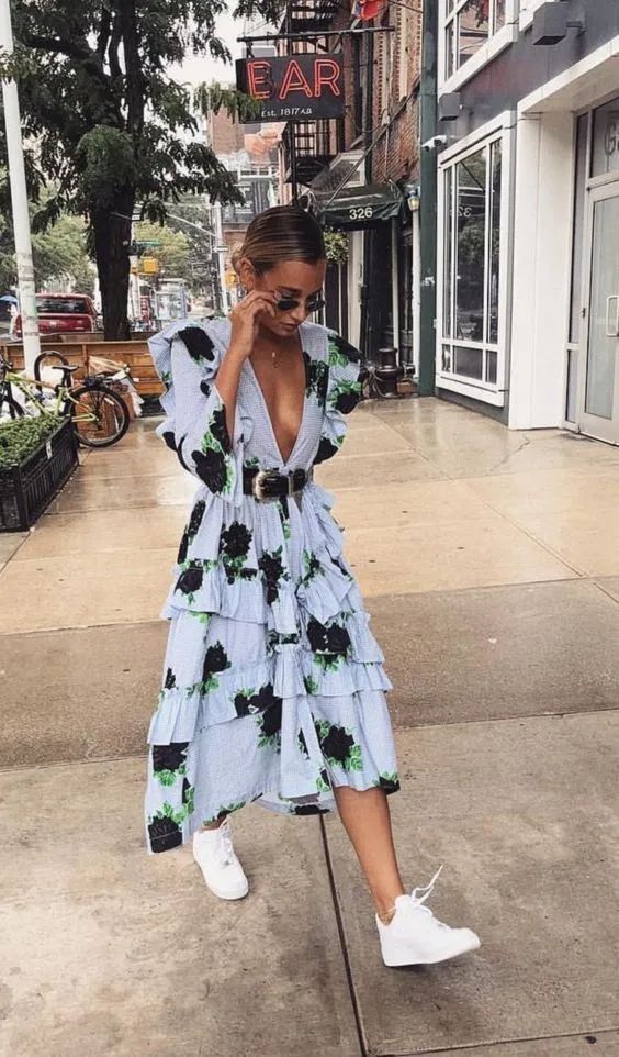 Stílusiskola: nyári kedvencünk a virágmintás ruha -  -  - divat, nyár, outfit, stílus, virágos ruha, 