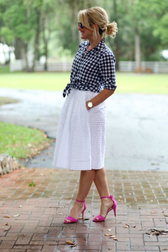 Stílusiskola: outfit ötletek fehér szoknyával -  -  - divat, fehér szoknya, nyár, outfit, stílus, 