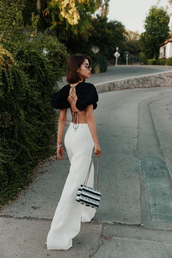 Stílusiskola: a legjobb nyári fekete-fehér outfitek -  -  - divat, fekete-fehér, nyár, outfit, stílus, 