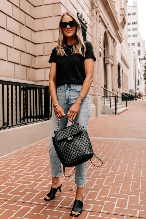 Stílusiskola: farmer, póló és magassarkú -  -  - divat, farmer, nyár, outfit, stílus, 