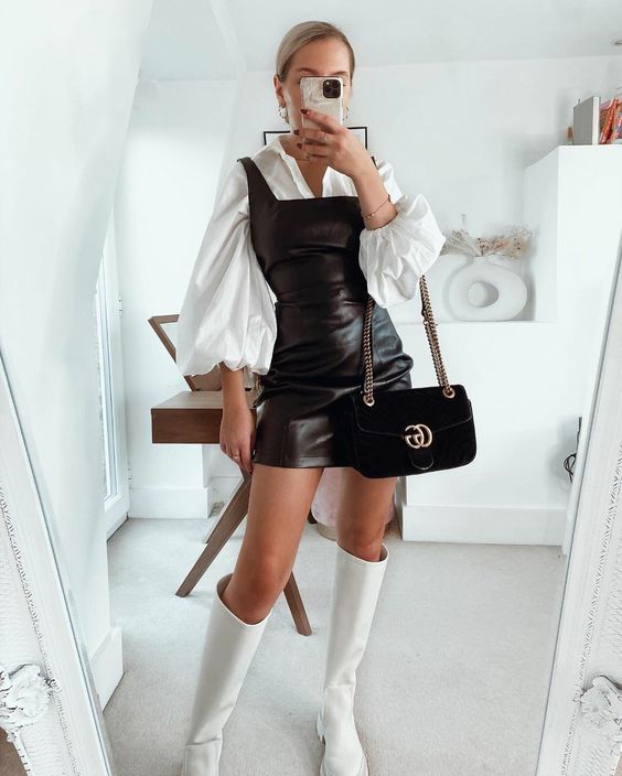 Stílusiskola: idén ősszel viselj bőrruhákat -  -  - bőrruha, divat, outfit, ősz, stílus, 