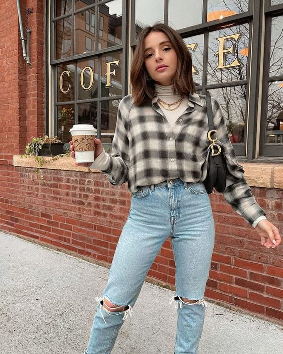 Stílusiskola: így viselj ősszel kockás ingeket -  -  - divat, kockás ing, outfit, stílu, 