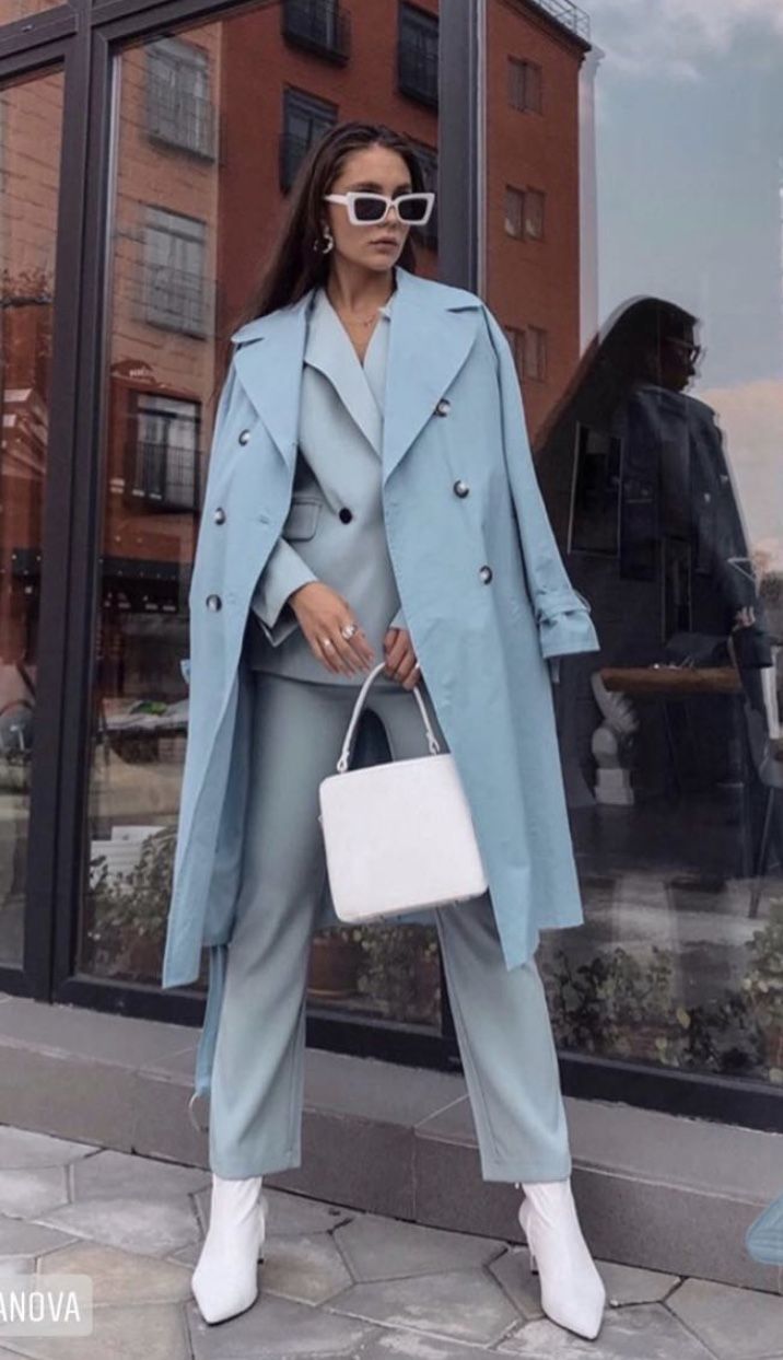 Stílusiskola: így viseld ősszel a babakék árnyalatot -  -  - babakék, divat, outfit, ősz, stílus, 