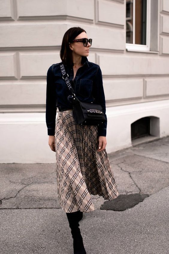 Stílusikola: így viselj ősszel kockás szoknyákat -  -  - divat, kockás szoknya, outfit, ősz, stílus, 