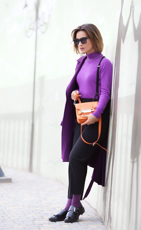Stílusiskola: őszi outfitek lilával -  -  - divat, lila, outfit, ősz, stílus, 