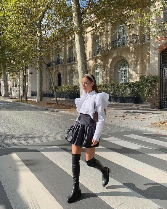 Stílusiskola: így viselj fekete miniszoknyákat -  -  - divat, fekete, miniszoknya, outfit, ősz, stílus, 