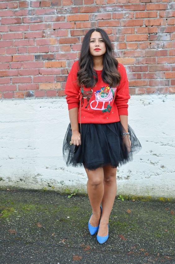 Stílusiskola: így viselj 'csúnya' karácsonyi pulcsikat -  -  - csúnya pulcsi, divat, outfit, pulcsi, stílus, 