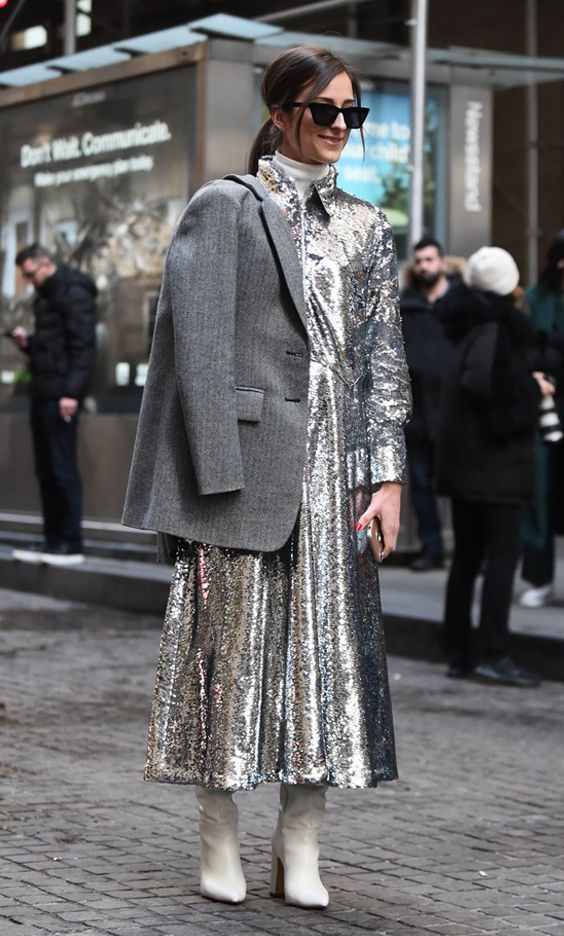 Stílusiskola: így viseld az ezüst színt -  -  - divat, ezüst, outfit, stílus, tél, 