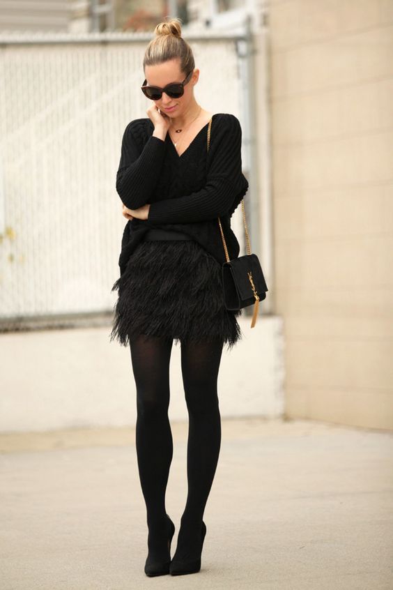 Stílusiskola: karácsonyi outfitek feketével -  -  - divat, fekete, karácsony, outfit, stílus, tél, 