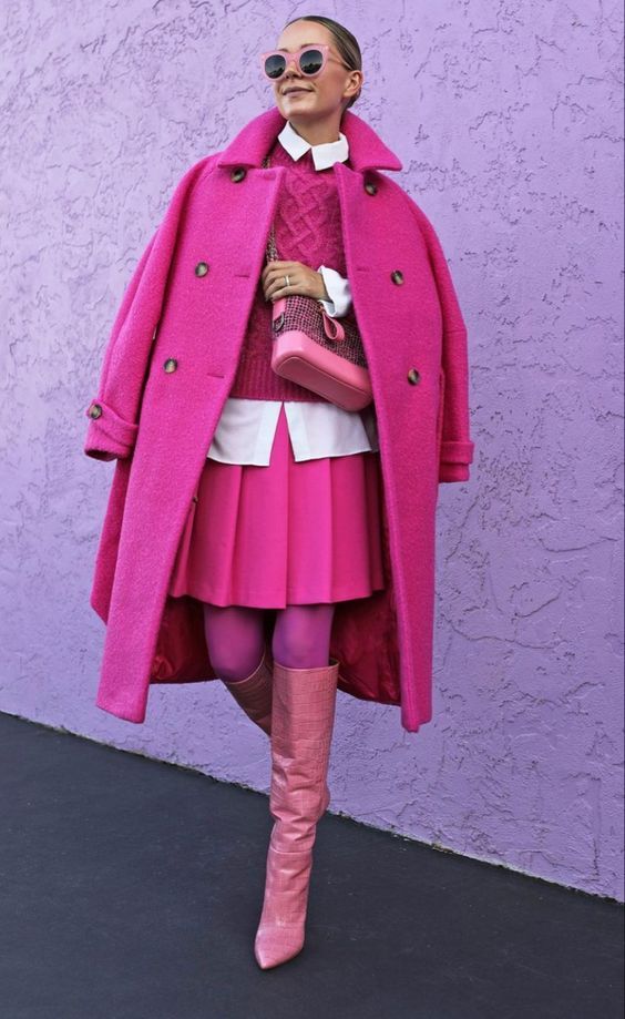 Stílusiskola: így viseld télen a fukszia színt -  -  - divat, fukszia, outfit, stílus, tél, 