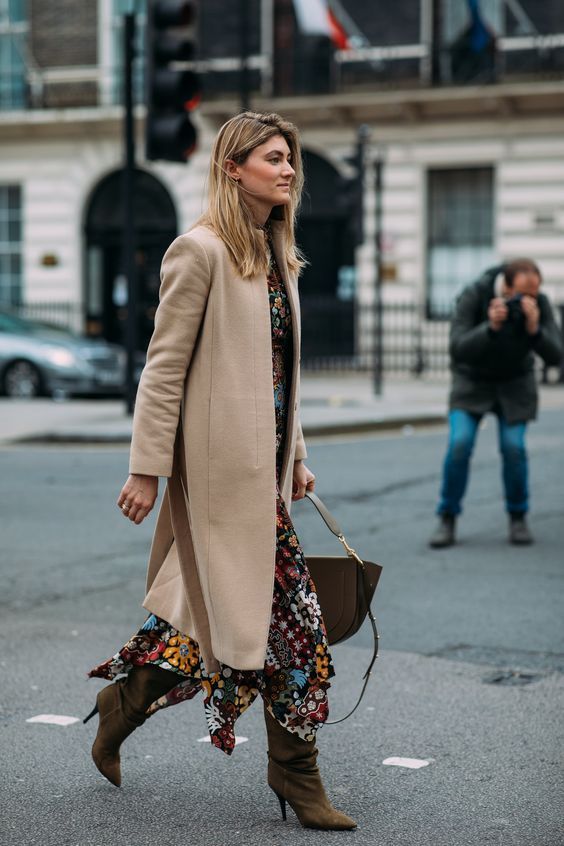 Stílusiskola: virágos ruhák a téli szezonra -  -  - divat, outfit, stílus, tél, virágos ruha, 