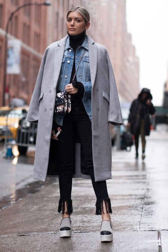 Stílusiskola: így viselj télen farmerdzsekiket -  -  - divat, farmerdzseki, outfit, stílus,