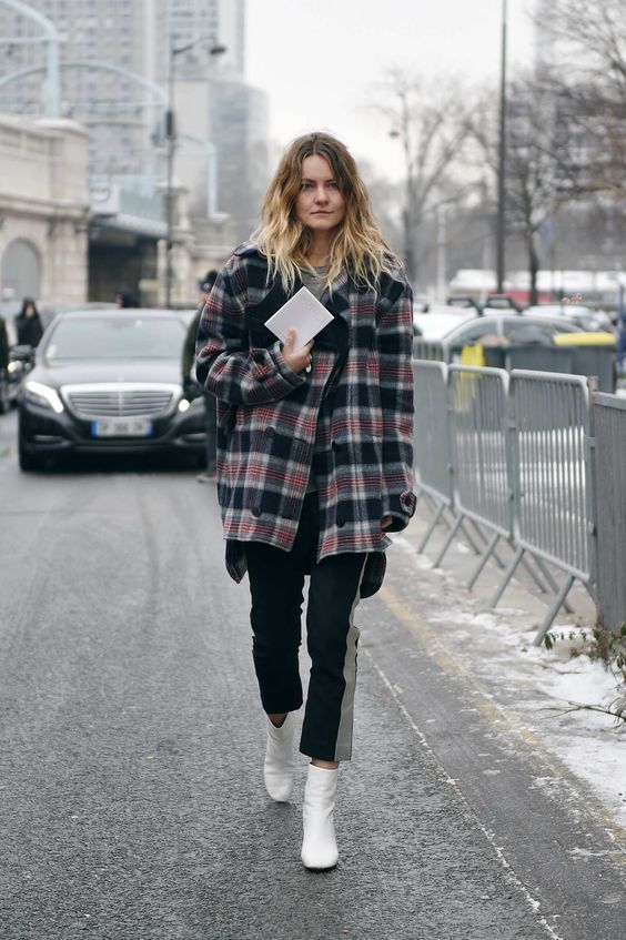 Stílusiskola: így viselj télen kockás szövetkabátokat -  -  - divat, kockás kabát, outfit, stílus, tél, 