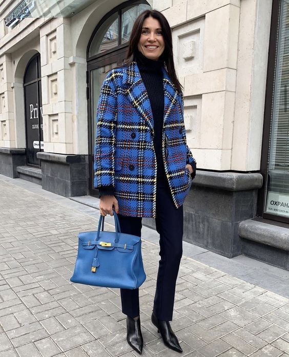 Stílusiskola: így viselj télen kockás szövetkabátokat -  -  - divat, kockás kabát, outfit, stílus, tél, 