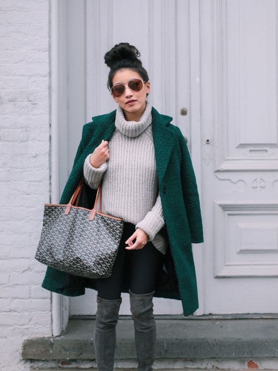 Stílusiskola: így viseld a méregzöld színt -  -  - divat, méregzöld, outfit, stílus, tél, 