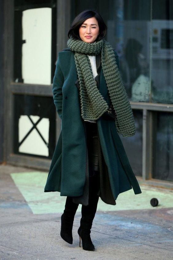 Stílusiskola: így viseld a méregzöld színt -  -  - divat, méregzöld, outfit, stílus, tél,