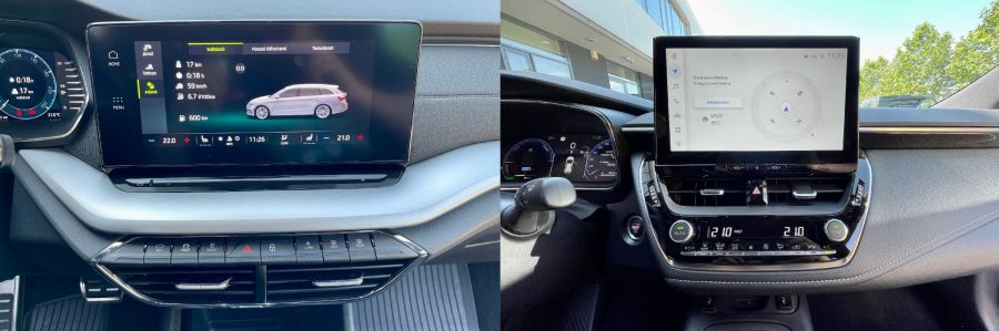 Sorvezetők – Skoda Octavia Combi 1.5 TSi e-Tech Style vs. Toyota Corolla Touring Sports 2.0 Hybrid GR Sport Dynamic összehasonlító teszt - Autó & Motor - MOBILITY - Corolla és Octavia összehasonlítása, Corolla összehasonlító teszt, Ocatvia Combi vc. Corolla Touring Sport, Octavia összehasonlító teszt, Octavia vs. Corolla, Skoda Octavia és Toyota Corolla összehasonlítás, Skoda Octavia Style 1.5 TSI eTech, Skoda vs. Toyota, Toyota Corolla 2.0 GR Sport Dynamic, 