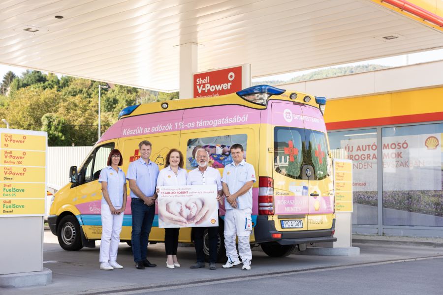 A Shell 2023-ban is támogatja a Peter Cerny Alapítvány nélkülözhetetlen munkáját -  -  - mentőautó, shell hungary zrt, 