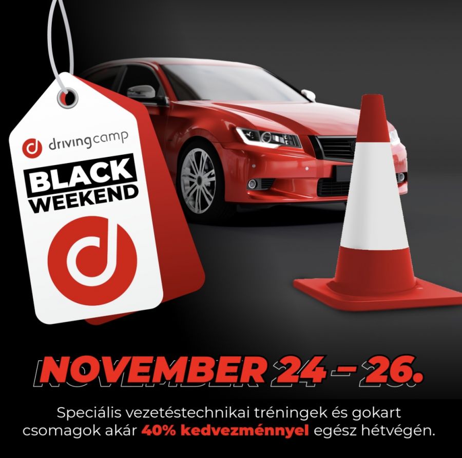 Black Weekend  - Ajándékozz élményt és biztonságot szeretteidnek - Autó & Motor - MOBILITY - ajánlat, DrivingCamp Black-Weekend, gokart, program,