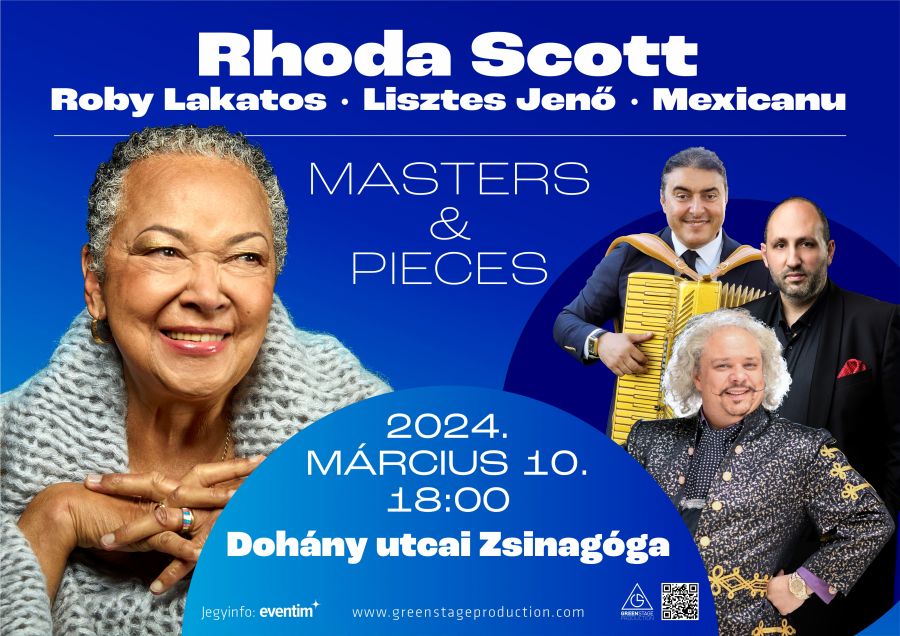 Rhoda Scott & Roby Lakatos & Lisztes Jenő & Mexicanu Masters & Pieces - Kikapcsoló - STYLENEWS - koncert 2024, Lisztes Jenő, Rhoda Scott, Roby Lakatos , Zsinagóga Budapest,