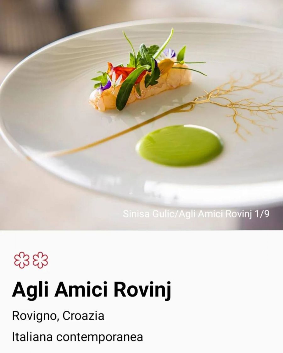 Horvátország Gasztronómiai Csúcsa: Friss MICHELIN-csillagok - Gasztronómia -  - Agli Amici, horvátország, michelin csillag,