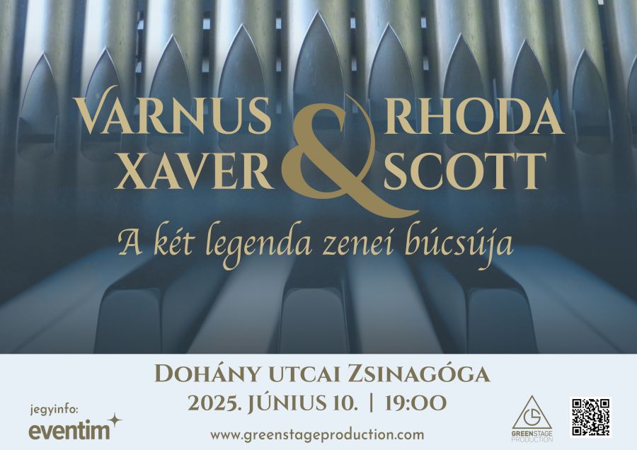 Varnus Xaver & Rhoda Scott:  A Két élő legenda zenével búcsúzik egymástól - Kikapcsoló - STYLENEWS - koncert zsinagóga, Varnus Xaver %26 Rhoda Scott, 