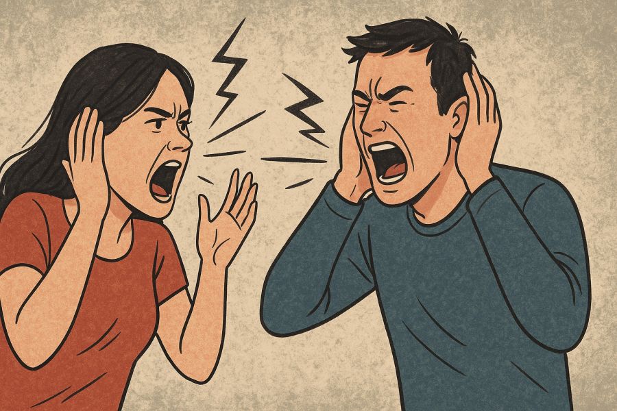 Ahol  sok   a veszekedés, ott két ember nem hallja egymást - ÉLETÉRZÉS - Mindent egymásért - harmónia, kiteljesedés, párkapcsolat, tanulási folyamat, veszekedés, 