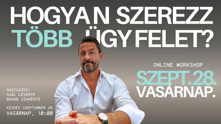 A baj soha nem az, ha nem tudunk valamit - STYLELIFE -  - brand, Gaál Levi, Gaál Levi - márka szakértő, on-line workshop, 
