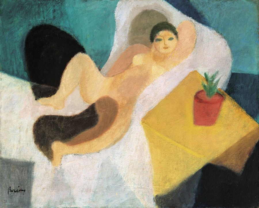 Berény Róbert főműve 38 millió forintért, Tihanyi Lajos legkiemelkedőbb absztraktja 12 millió forintért kelt el a Virág Judit Galéria aukcióján   - STYLENEWS -  -  Kmetty János, Berény Róbert Árnyék és Olympia, festmények, Scheiber Hugó, styleart, 