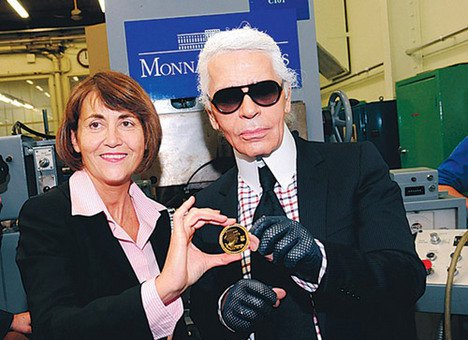 Karl Lagerfeld tervezte Coco Chanel érme -  -  - Coco Chanel, érme, Karl Lagerfeld, 