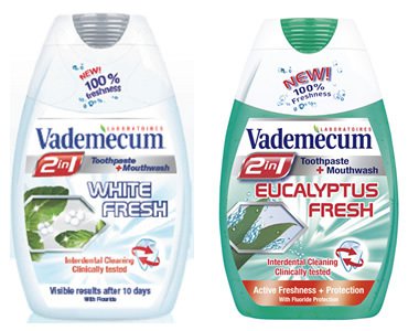 Vademecum 2in1 -  Frissesség és egészséges fogak -  -  - eukaliptusz, Vademecum, White Fresh, 