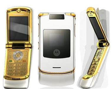 Motorola RAZR LúK -  -  - arany, luxus, luxus mobil, motorola, RAZR, 