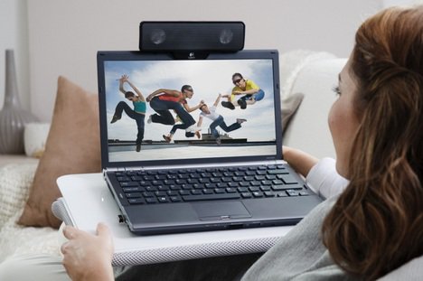 Hordozható Logitech hangszóró laptop és netbook gépekhez -  -  - hangszóró, laptop, Logitech, 