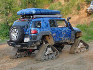 Toyota FJ Cruiser és a Mattracks - Autó & Motor -  - Mattracks, Somogybabod, terepjáró fesztivál, Toyota FJ Cruiser, 