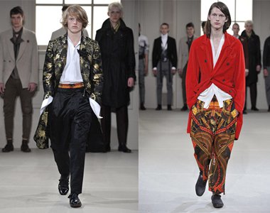 2011 tavasz: férfi divat. I. rész -  -  - Alexander McQueen, Burberry Prorsum, Calvin Klein, D&G,