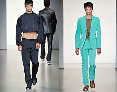 2011 tavasz: férfi divat. I. rész -  -  - Alexander McQueen, Burberry Prorsum, Calvin Klein, D&G,