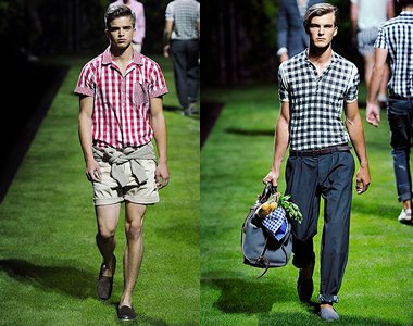 2011 tavasz: férfi divat. I. rész -  -  - Alexander McQueen, Burberry Prorsum, Calvin Klein, D&G,