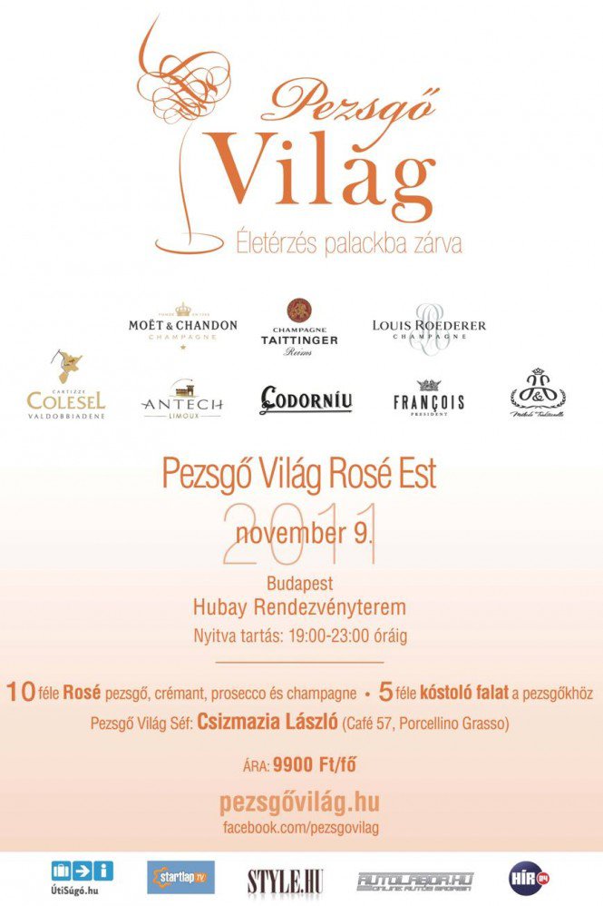Pezsgő Világ Rosé Est -  -  - pezsgő, Pezsgő Világ, Pezsgő Világ Rosé Est, programajánló, rendezvény, symbol,
