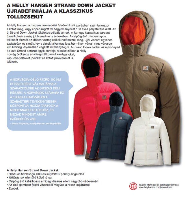 OSLO FJORD -  Helly Hansen kollekció - 2011 ősz-tél - Divathírek -  - 