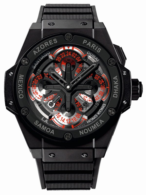 Hublot King Power Unico GMT karóra -  -  - Hublot, Hublot King Power Unico GMT, luxus óra, óra, 