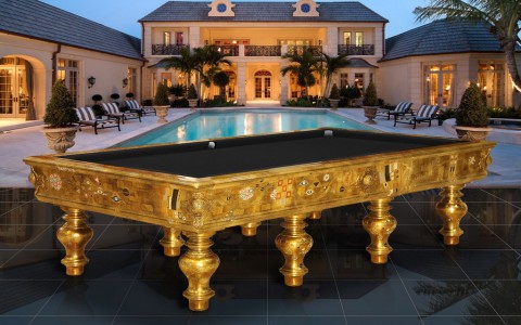 A világ legdrágább biliárdasztalai -  -  - biliárd, Brunswick, dákó, játék, pool, yard, 