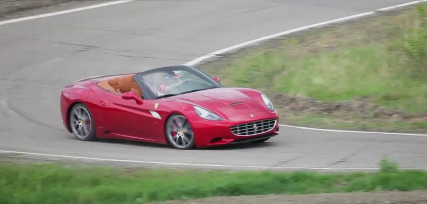 Szerpentinen veretnek a megújult Ferrari Californiával – Videó - Autó & Motor -  - Ferrari California, 