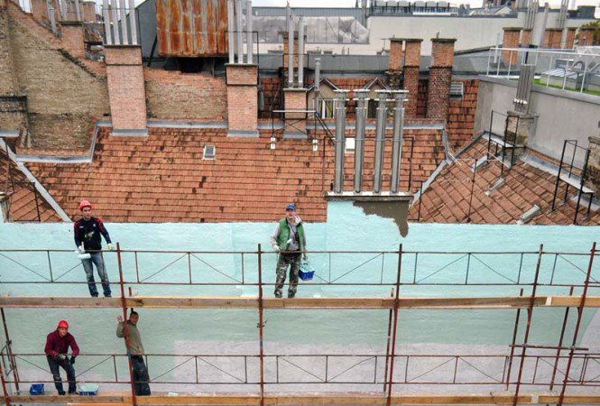 Rehabilitálják a pesti tűzfalakat -  -  - araz étterem, falfestés, tűzfal, zara hotel, 