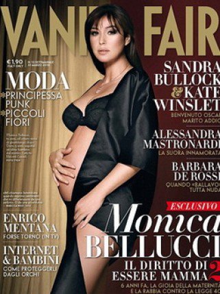 Pocakkal a vaku előtt – híres várandós pillanatok -  -  - állapotos, Britney Spears, Demi Moore, Monica Bellucci, nőiesség, playboy, terhes fotózás, terhesség, Vanity Fair, 