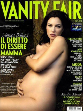 Pocakkal a vaku előtt – híres várandós pillanatok -  -  - állapotos, Britney Spears, Demi Moore, Monica Bellucci, nőiesség, playboy, terhes fotózás, terhesség, Vanity Fair, 