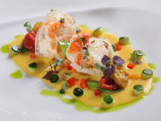 Mihez együk a kókusz parfét licsi sorbettel? -  -  - Arany Kaviár, fine dining Budapest, 