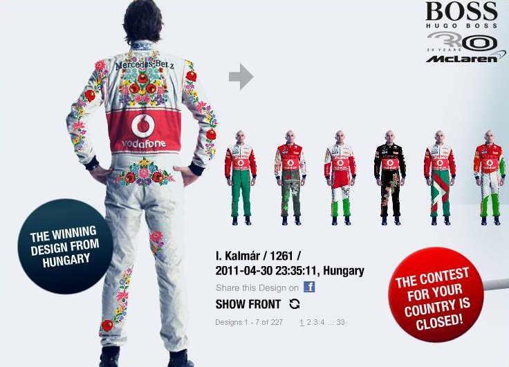 Kalocsai hímzésbe bújtatják Hamiltont és Buttont - Divathírek -  - divat, forma-1, kalocsai hímzés, 