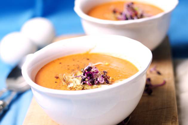 Mai mosoly: Sült paprika krémleves -  -  - mosoly bisztró, 